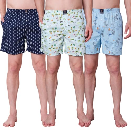 Image of Urban Scottish Ultra-Comfortable Men's Boxer Pants - 100% Cotton Material with A Stylish Print - Soft and Stretchy Elastic Waist Band - Dynamic Movement and Hardwearing Stitching - Breathable with A Gentle Snug Fit