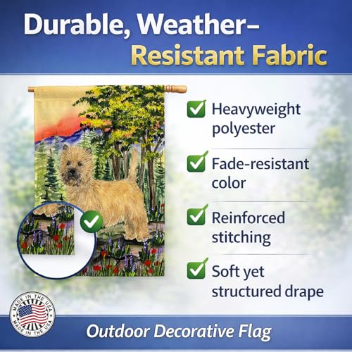 Cairn Terrier Flag grand drapeau toile décorative extérieure multicolore - 6