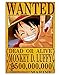 ZYHSB 1000Pcs Anime One Piece Wanted Jigsaw Gioco di Decompressione per Adulti Puzzle Studenti Giocattolo per Bambini Regali di Compleanno di Natale Py33Mz