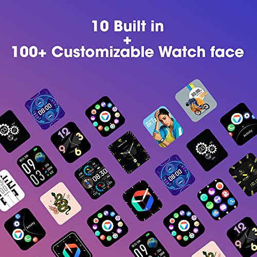 Image of Zebronics DRIP Smart Watch with Bluetooth Calling, 4.3cm (1.69 inch), 10 Built-in & 100+ Watch Faces, 100+ Sport Modes, 4 Games, Voice Assistant, 8 Menu UI, Fitness Health & Sleep Tracker (Metal Black)