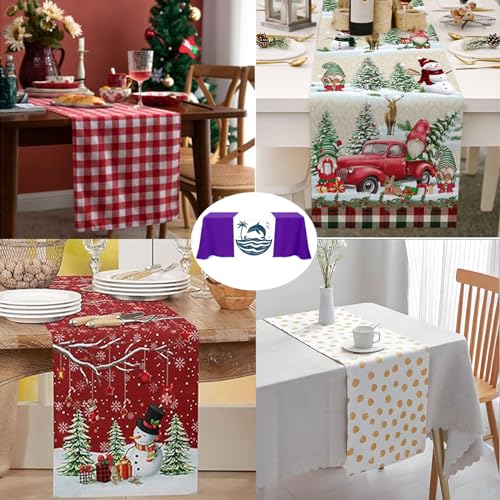 Millum MU8008 Custom Table Runner With Business Logo, Personalized Tablecloth Flag Printed Name Design Text thumb #5