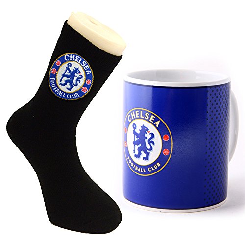 Chelsea Fade Mug and Size 6-11 Sock Gift Set Combo
