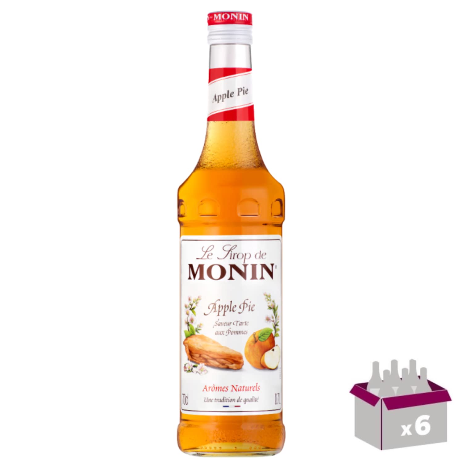 Lot de 6 Sirop - Tarte aux pommes - 70cl