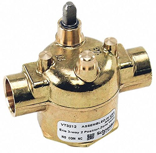 Erie VT3212 Zone Valve Body 1/2" Sweat 3 W, 1" x 1" x 1"