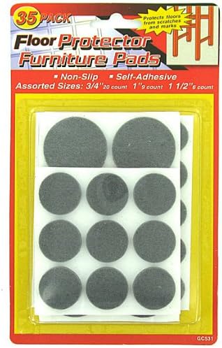 Floor Protecting Furniture Pads - Case of 72