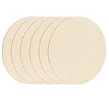 JJUNW 6 Pack Wood Circles for Crafts, 8 Inch Unfinished Wood Circles Discs, Wooden Ornaments for Crafts for DIY Crafts Door Hanger Sign Wood Buring Painting Christmas Decorate