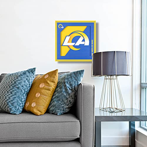 image for YouTheFan NFL Los Angeles Rams 3D Logo Series Wall Art - 12x12, Team C