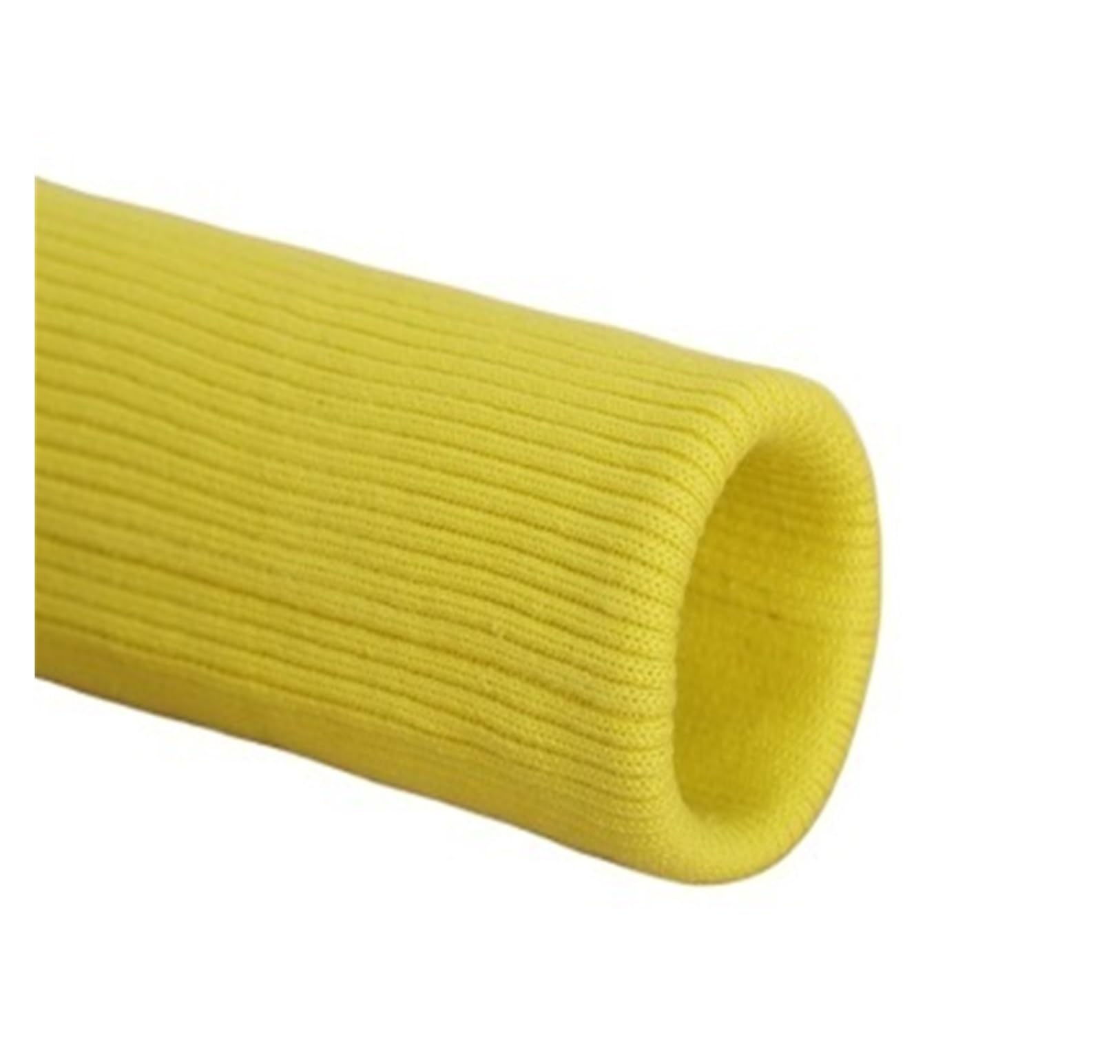 Ribbed Knit Cuff Garment Knitted Ribbed Elastic Side Neckline Threaded Trousers Down Jacket Sweater Children Cuffs Rowan Accessories Fabric(Yellow)