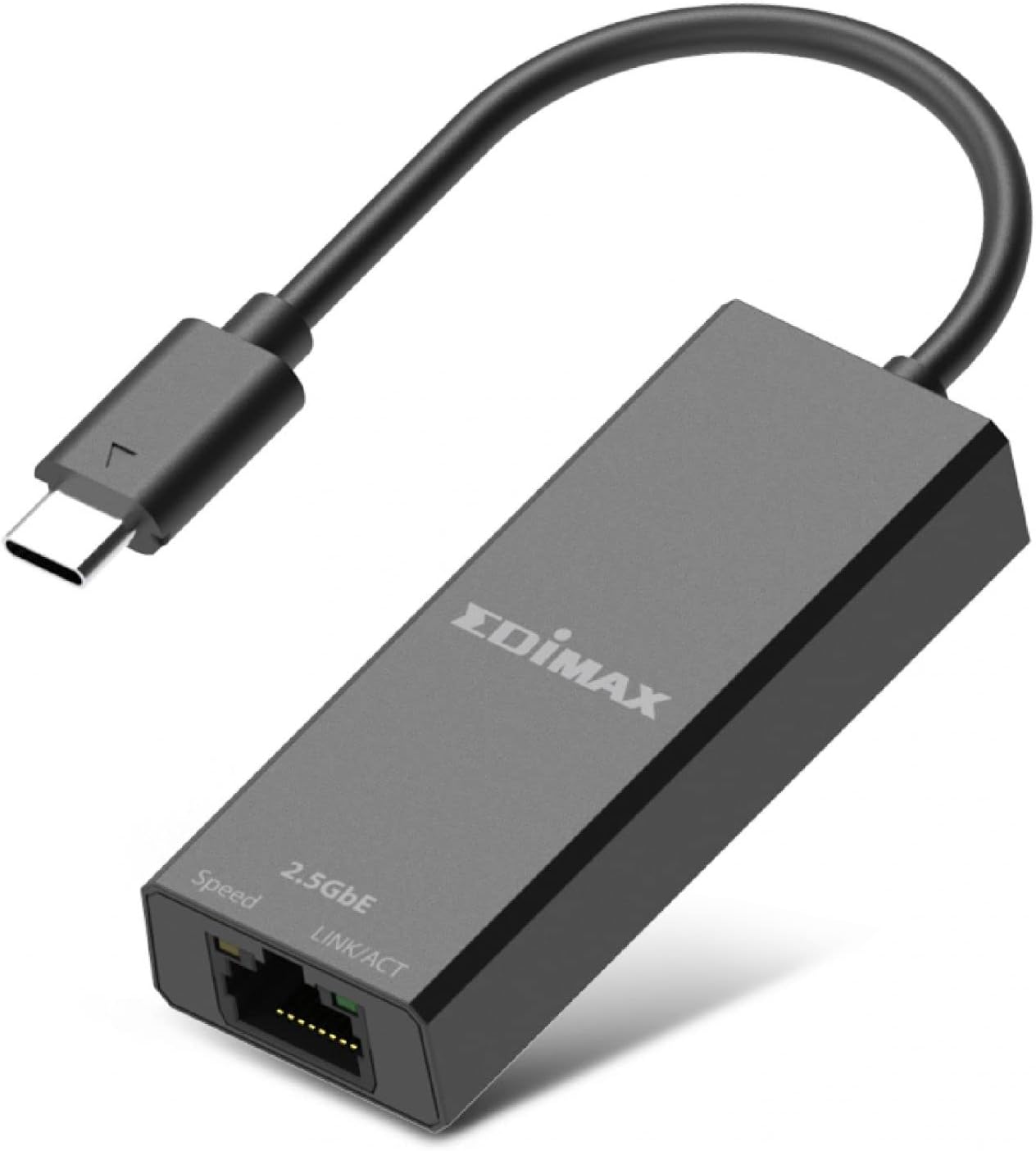 EDiMAX USB-C 2.5Gbps Ethernet LAN Adapter, USB 3.1 Type-C to RJ45 Gigabit Network Converter, 2.5Gbps/1Gbps/100Mbps, Plug and Play, Windows, Gaming Laptops, MacBook Pro, iPad Pro and More, EU-4307 V2