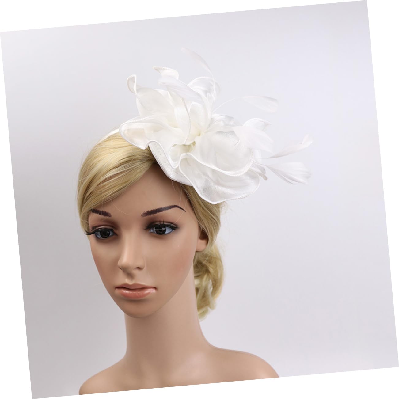 Housoutil 3stücke Handgefertigtes Organza Haarband Mit Federn Für Hochzeiten Und Besondere Anlässe Kopfstück Beige Perfektes Accessoire Für Und Mädchen