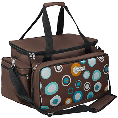 anndora XXL Picknicktasche 6 Personen braun - Vollausstattung 57...