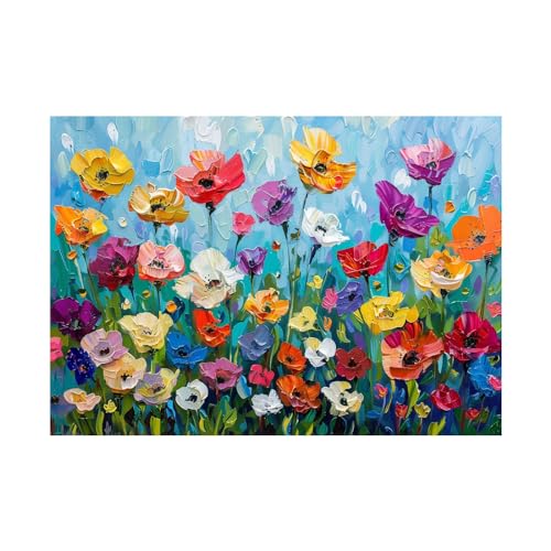 Impression sur toile intissée florale art mural qualitatif 60x80