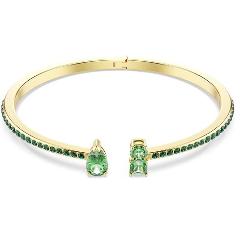 Swarovski Matrix Hoop Earrings, Bracelet, Tack Pin, Multicolored Crystals, Gold-Tone Finish