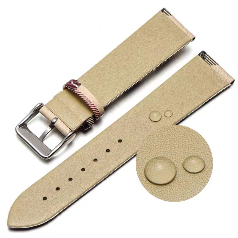 Image of Replacement 20MM Compatible For Burberry Leather Watch Band Strap NEW