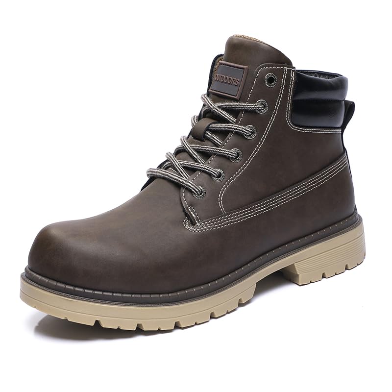 JSWEI Hiking Boots for Men and Women Comfortable Casual Chukka Boots - Outdoor Oxford &amp; Derby Waterproof Lightweight Lace up Resistant Walking Ankle