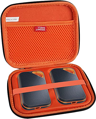 Hermitshell Custodia Rigida Da Viaggio Per SSD Portatile Extreme: Protezione Antiurto Per 500GB/1TB/2TB/4TB (Fino A 3 Dischi) - Nero - 4