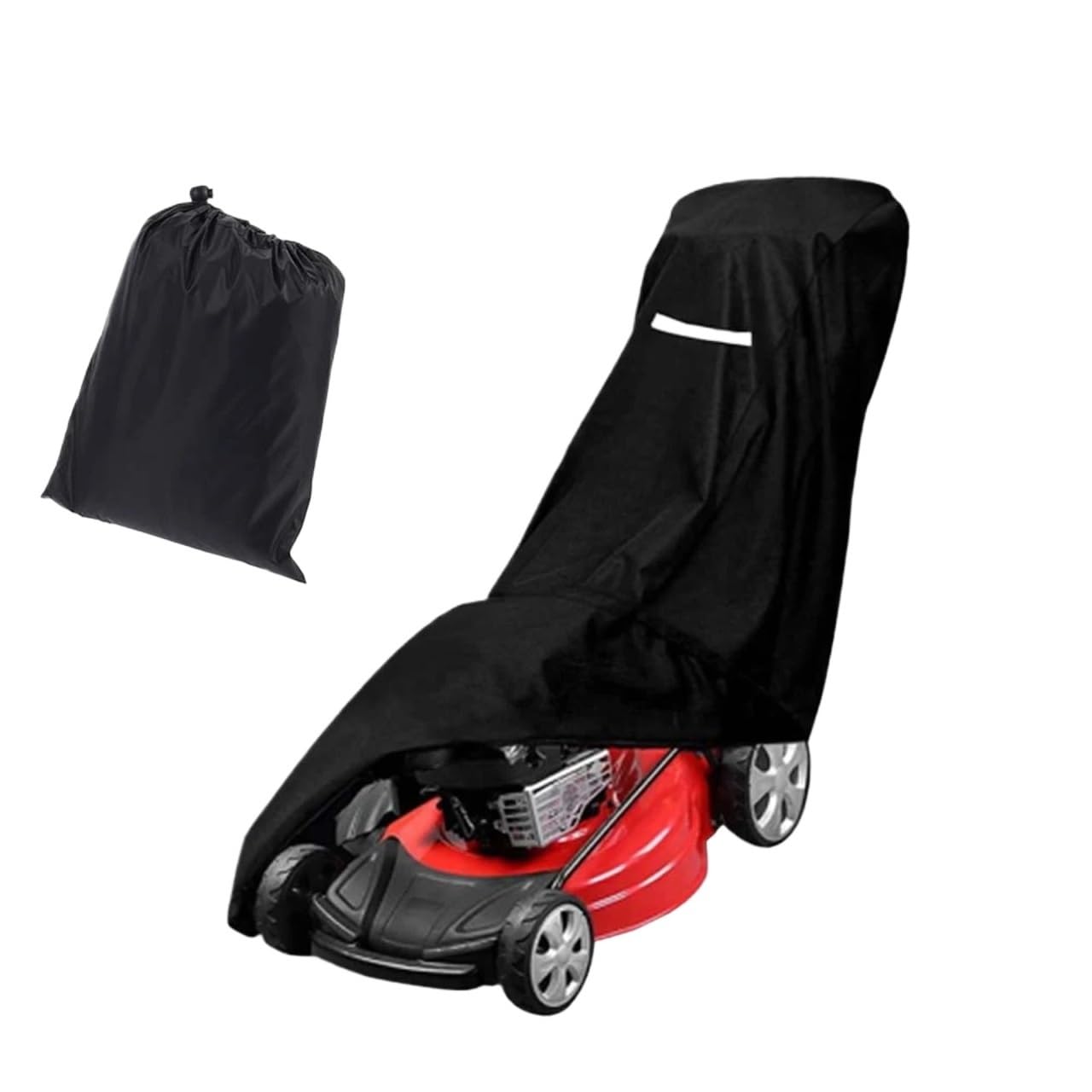 Lawn Mower Cover Outdoor Garden Waterproof Lawn Mower Cover UV Protector Rainproof Oxford Cloth Universal Size With Convenient Storage Bag