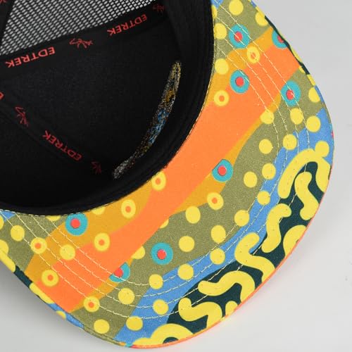 Image of EDTREK Outdoorsman Pro Trucker Breathable Mesh Performance Cap - Flat Brim Snapback Hat
