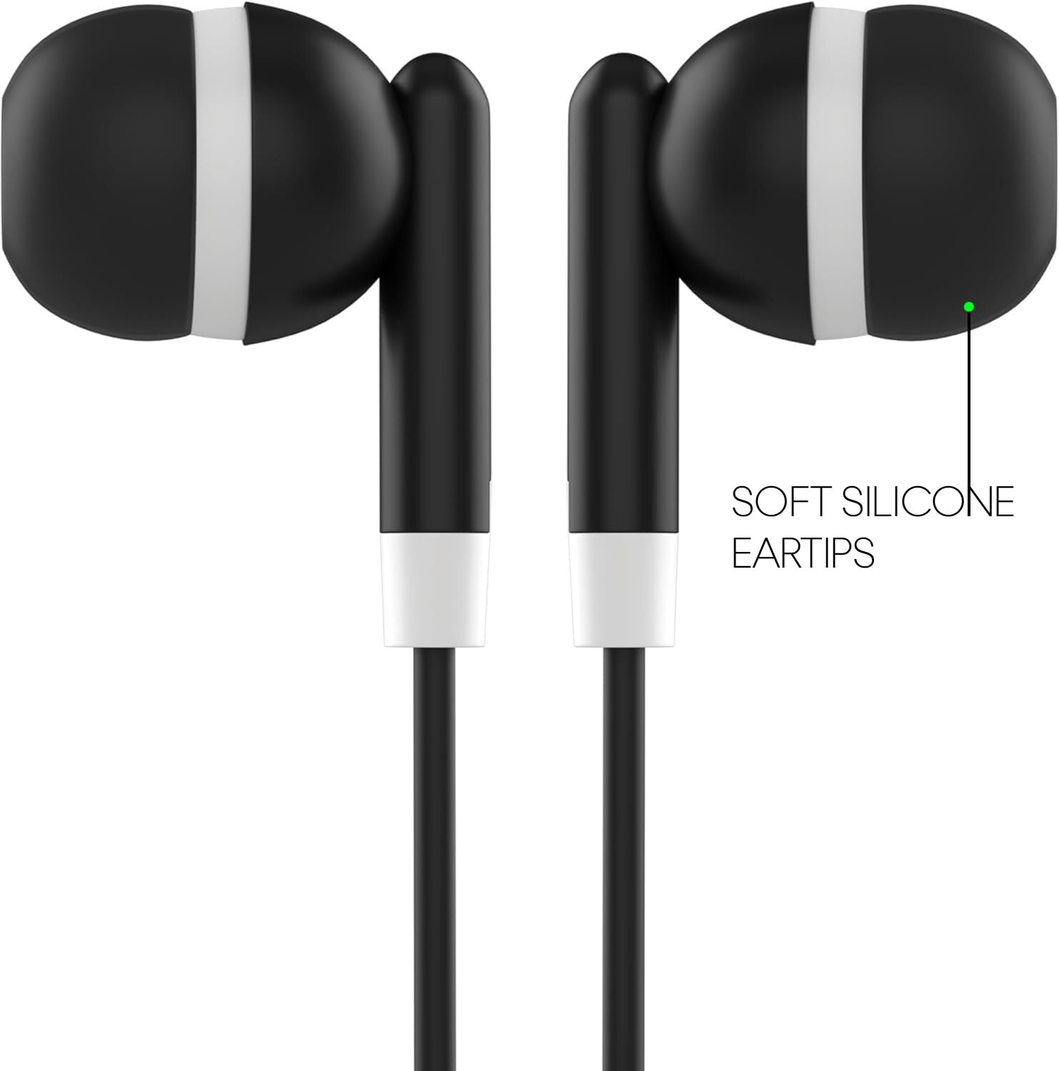 Maeline Bulk 300 Pack Earbuds for Classrooms and More - Dettaglio