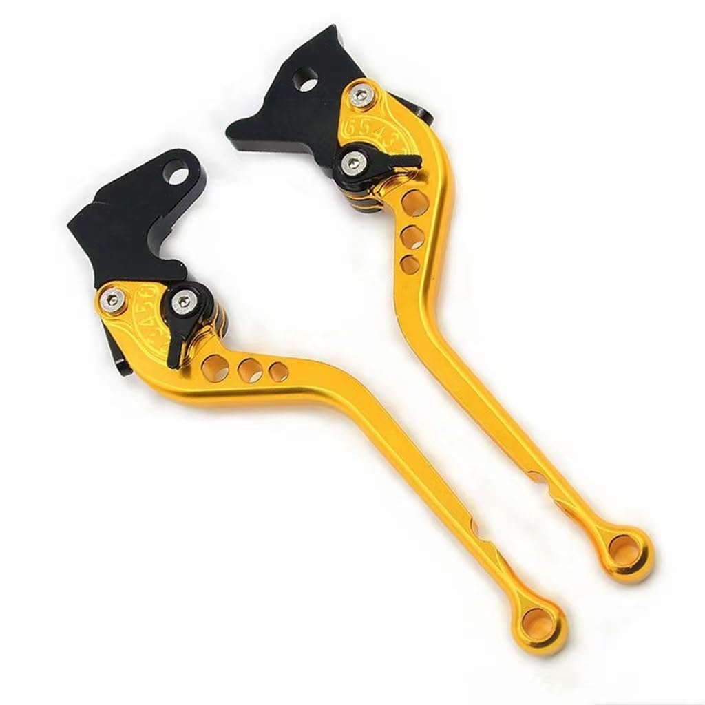Zhannuobhd Golden 177Mm Brake Clutch Lever For Royal For Enfield 650 For Interceptor For Continental For Int650 For Gt650 8 Color Adjustable Motorcycle Brake Clutch Levers(Golden 177Mm)