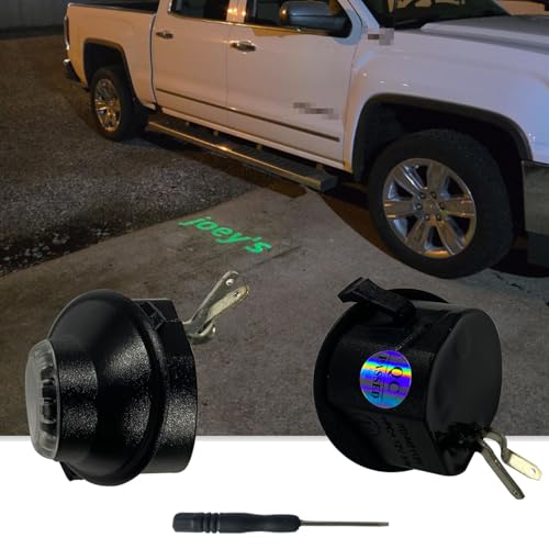 LQYTQQ 2pcs Set Side Mirror Projector Ghost Shadow Puddle customized Logo Light Compatible with Silverado 1500,2500HD,3500HD,Suburban Z71,Tahoe customized logo