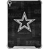 Skinit Clear Tablet Case Compatible with iPad Air 10.9in (2020) - Officially Licensed NFL Dallas Cowboys Black & White Design