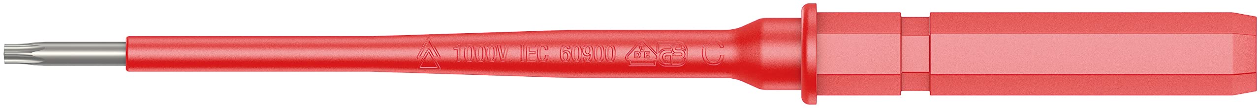 Wera 05059040001 - Juego de varillas intercambiables para destornillador aislado, Kraftform Kompakt VDE Inoxidable 8 extra slim 1, 8 piezas