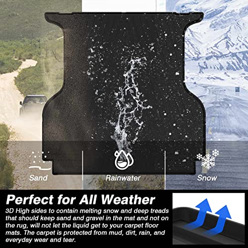 Kust Bed Mat For 2019-2023 Ford Ranger Supercrew All Weather Truck Bed Liner 5Ft Heavy Duty Car Mat Thick Tpe #TOP2