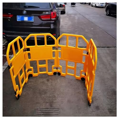 Barrière mobile rétractable à roulettes et clôture piétonne pliable