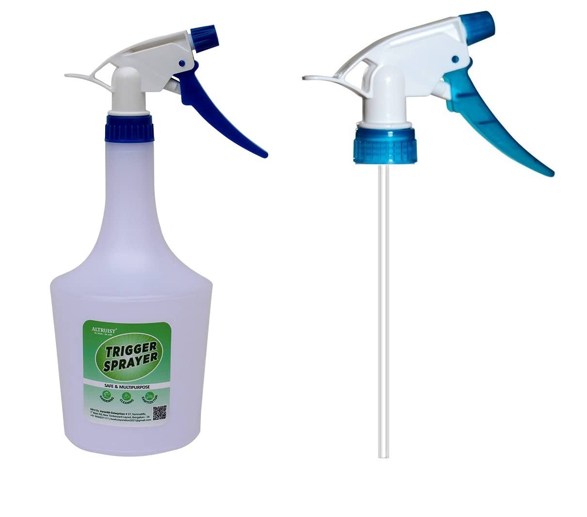 ALTRUIST Unbreakable Plastic Empty Spray Bottle (White) For Sanitizer, Liquid, Fogging, Garden Spray Saloon Glass Cleaning Set of 1(1000 ml) With Extra trigger 1 piece (B09NSGZCJZ) Amazon Price History, Amazon Price Tracker