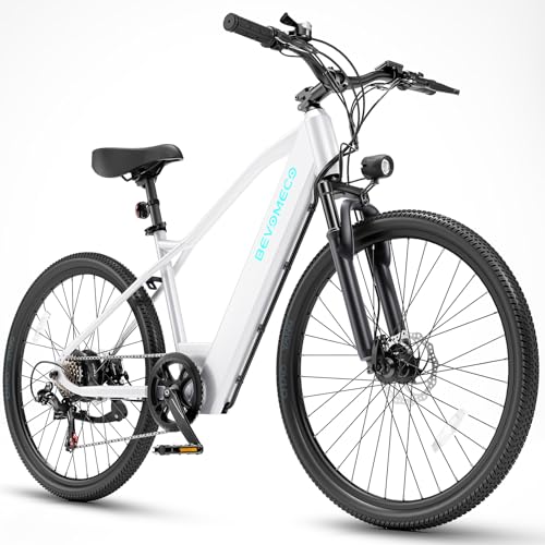 Image of Electric Bike for Adults,500W Peak Ebike,26 inch Electric Mountain Bike with 6-Speed,12 /15.6 Ah Battery and Dual Disc Brakes,20MPH Commuter Electric Bikes All Terrain,Up to 60 /75 Miles Range