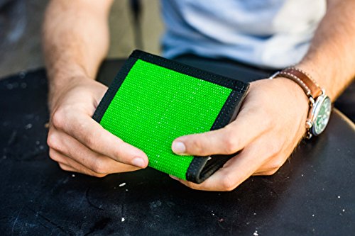 Captain Wallet Red Recycled Bifold Wallet & Fire Hose Card Holder Thin & Minimalist Travel Essentials3