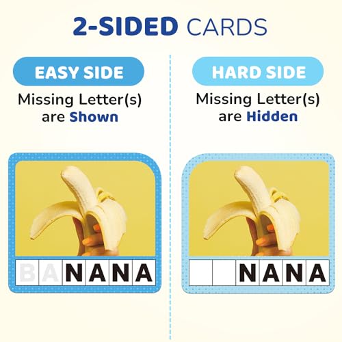 BenBen Spelling Games, 224 Flashcards, 208 Wood Letter Tiles, 1-4 Players, Learning Games for Kids 4-8, Educational Toys for Kindergarten 1st 2nd Grade, Preschool Classroom Must Haves - Image 5