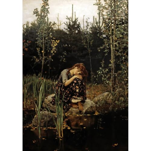 Alyonushka Toile enroulée Vasnetsov 152 cm pour habiller un grand mur vide