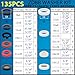 ZDBB 135 PCS Plumbing Rubber Washers Assorted Kit and Flat Silicone Gasket Assortment Set with Screen Filter for Faucet Shower Head Washers Garden Hose O Ring Hot Water Pipe Seals Replace