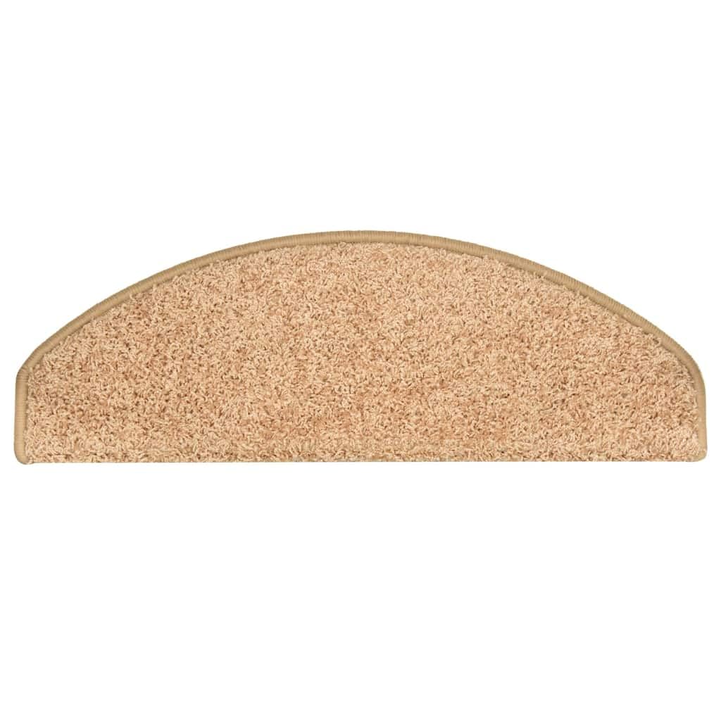 Lot de 15 tapis d'escalier, 65 x 21 x 4 cm, or