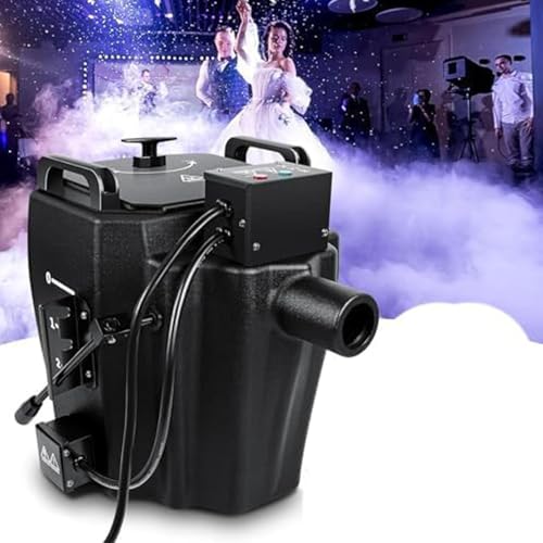 Máquina de niebla de hielo seco para efectos de niebla baja, máquina de niebla de DJ de escenario con boquilla, ideal para fiestas y bodas, perfecta para eventos y entretenimientos