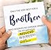 Birthday Card for Brother, Funny Brother Birthday Card, Reduced Sticker, Humorous Card, Only The Very Best for my Brother on his Birthday, Birthday Card for Men, 148mm