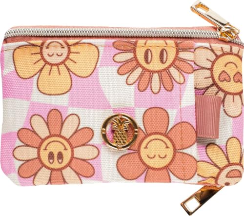 Simply Southern Printed Groovy Flower Zip Wallets2