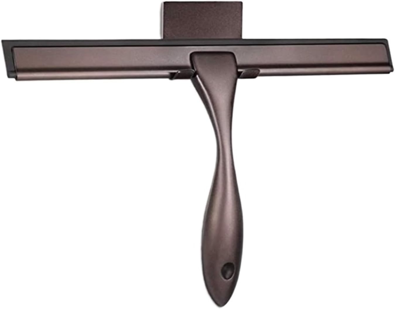 10 Inch All-Purpose Shower Squeegee for Doors,Windows and Car Glass Stainless Steel 304 and Silicone Cleaning(Brown)