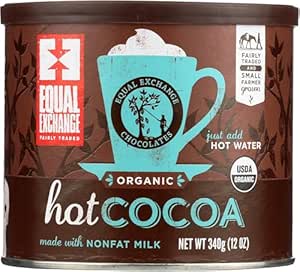 Equal Exchange Hot Cocoa Mix, Cans Chocolate, 12 Oz (ogh-equalch)