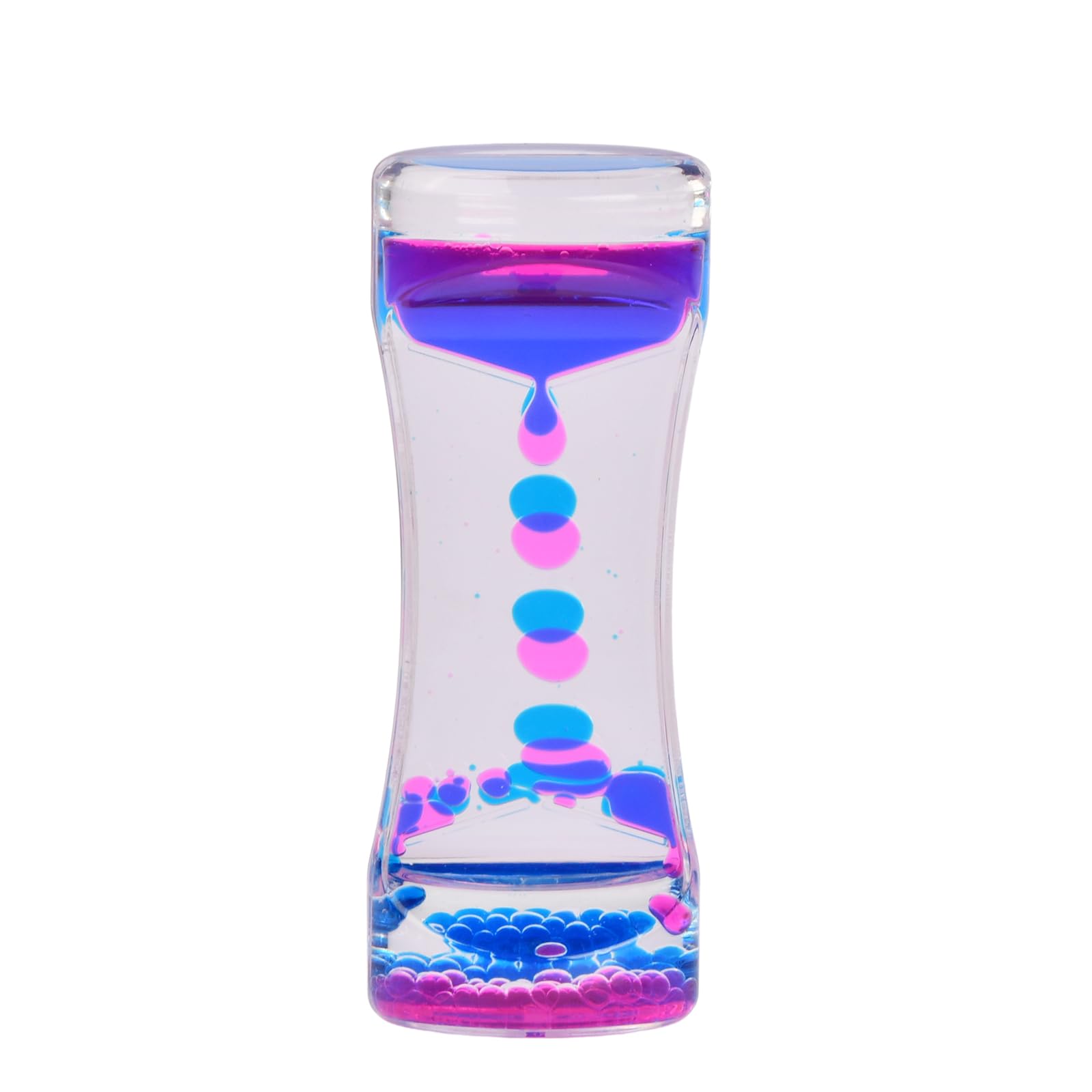 Litinliv Liquid Hourglass Timer, Colorful Sensory Toy, Motion Timer, Hourglass Timer, Hourglass Liquid Toy for Activities, Stress, Anxiety, Relaxation (C)