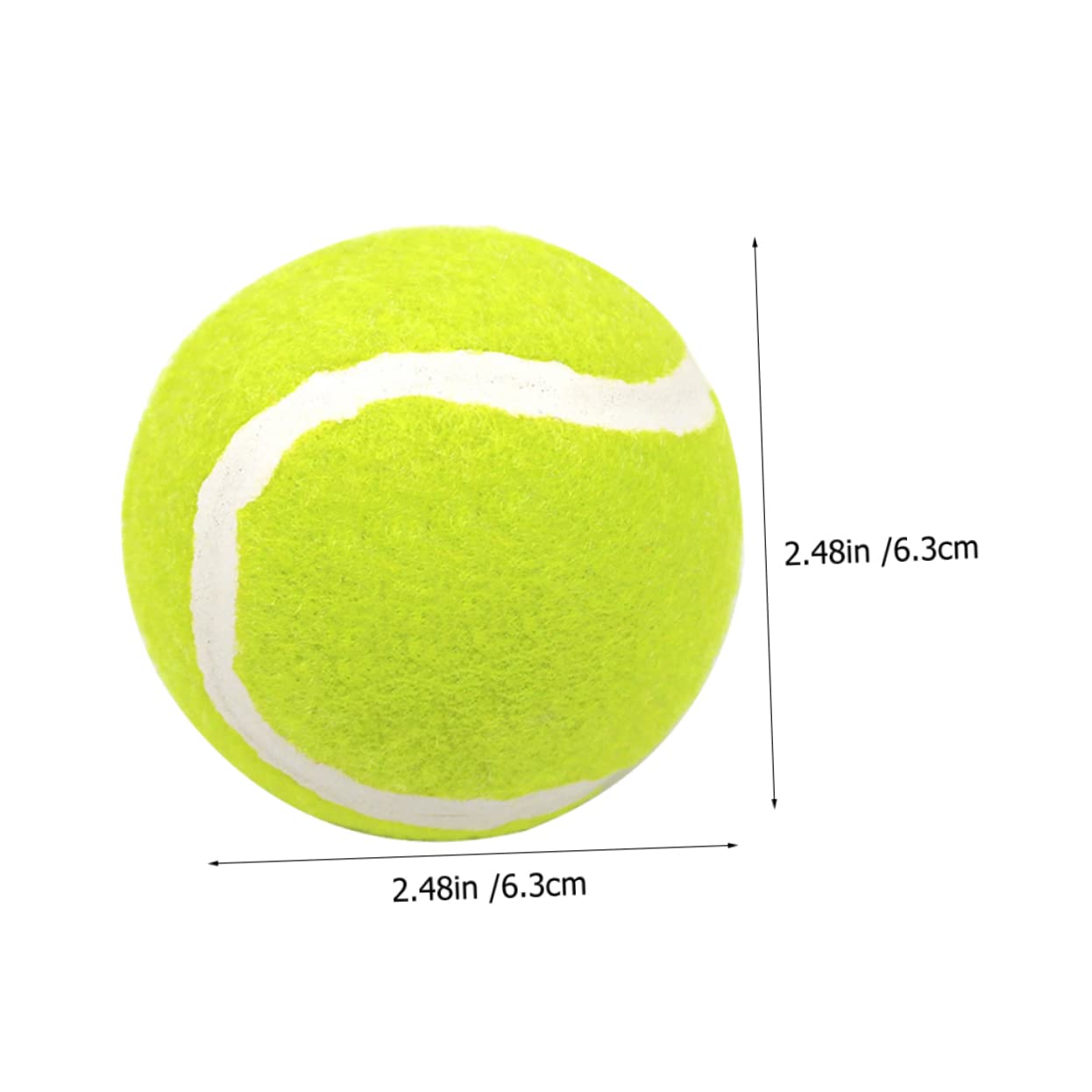 Ball für Hunde Bissfest aus Gummi 6 Stück Hundespielzeug Bälle Leichtes Kauspielzeug für Hunde mit Starkem Kaudrang für Outdoor und Hundetraining
