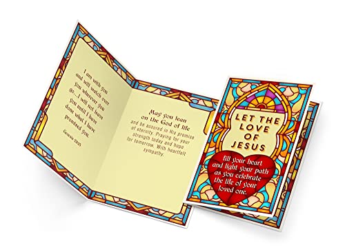 Prime Greetings Assorted Religious Sympathy Cards 12 Pack, Made In America, Eco-Friendly, Thick Card Stock With Premium Envelope 5In X 7.75In, Packaged In Protective Mailer #TOP5