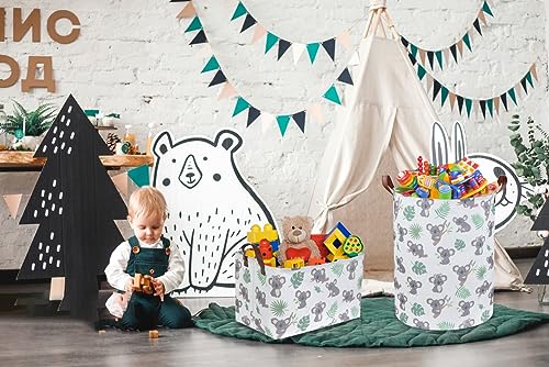 Image of Essme Baby Laundry Basket,Kids laundry hamper for Baby Room Decor,Nursery Hamper, Animal Basket,Gift Baskets,Home Organizer(Koala)