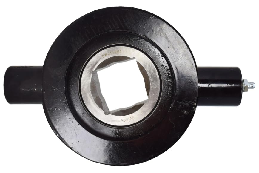 1-1/2 inch Square Disc Harrow Trunnion Bearing AMCO FB-09-0013; cast Iron housing and Triple Lip Seals; GW211PP3-HDT