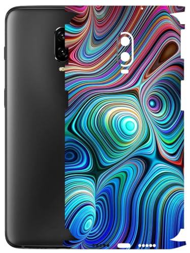 Image of AtOdds - Full Body Back Screen Guard Protector Film - Lamination Wrap Skin Sticker Compatible with ONEPLUS 6T | Scratchproof Matte Finish (Water Paint)