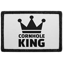 Cornhole King Hook & Loop Patch - 2x3 in - Pull Patch