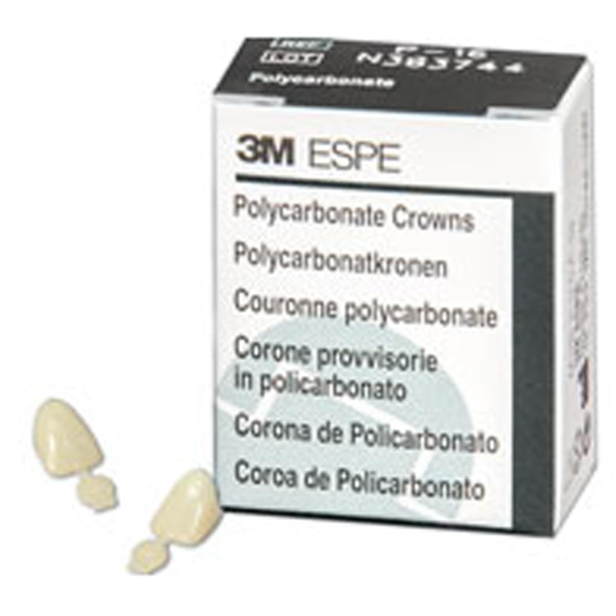 3M ESPE 3M-P12 Polycarbonate Crown, Upper Right Central (Pack of 5)