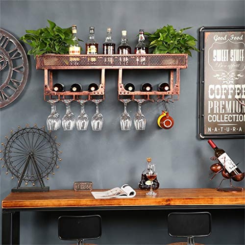 Soporte para botellas de vino metálico vintage doble capa miniatura 7